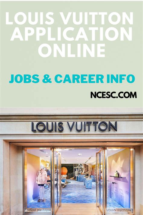 louis vuitton employment|louis vuitton employment opportunities.